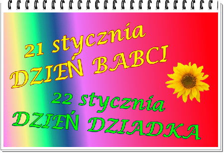 Kartka z kalendarza 21 i 22 stycznia